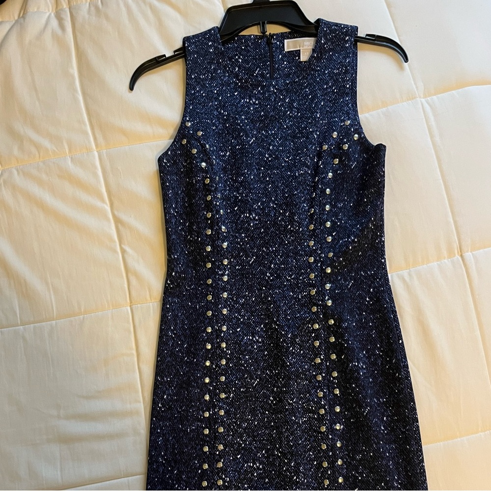 Michael Kor's Double Slit Studded Sheath Dress